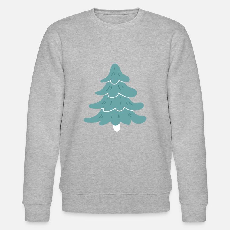 schöner Weihnachtsbaum - Stanley/Stella Unisex Bio-Sweatshirt CHANGER  - Grau meliert