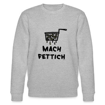 Pommes - Stanley/Stella Unisex Bio-Sweatshirt CHANGER  - Grau meliert - Vorne - Nik (191cm) & Marisol (170cm)