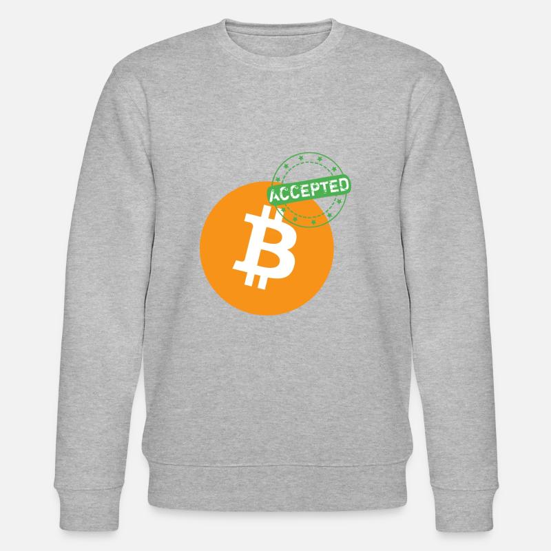 Bitcoin accepté - Sweat bio CHANGER Stanley/Stella Unisexe - gris chiné