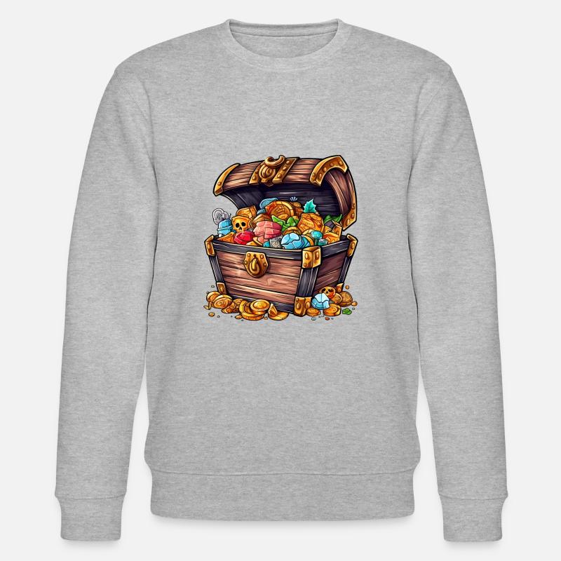 Eine Schatztruhe - Stanley/Stella Unisex Bio-Sweatshirt CHANGER  - Grau meliert