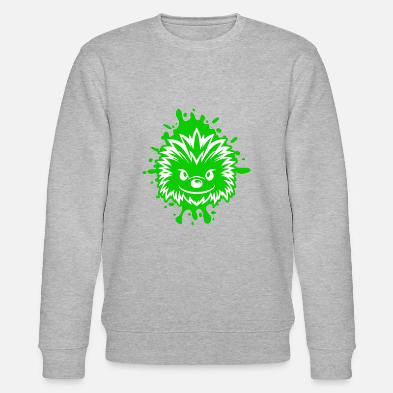 Bande dessinée hérisson - Sweat bio CHANGER Stanley/Stella Unisexe - gris chiné