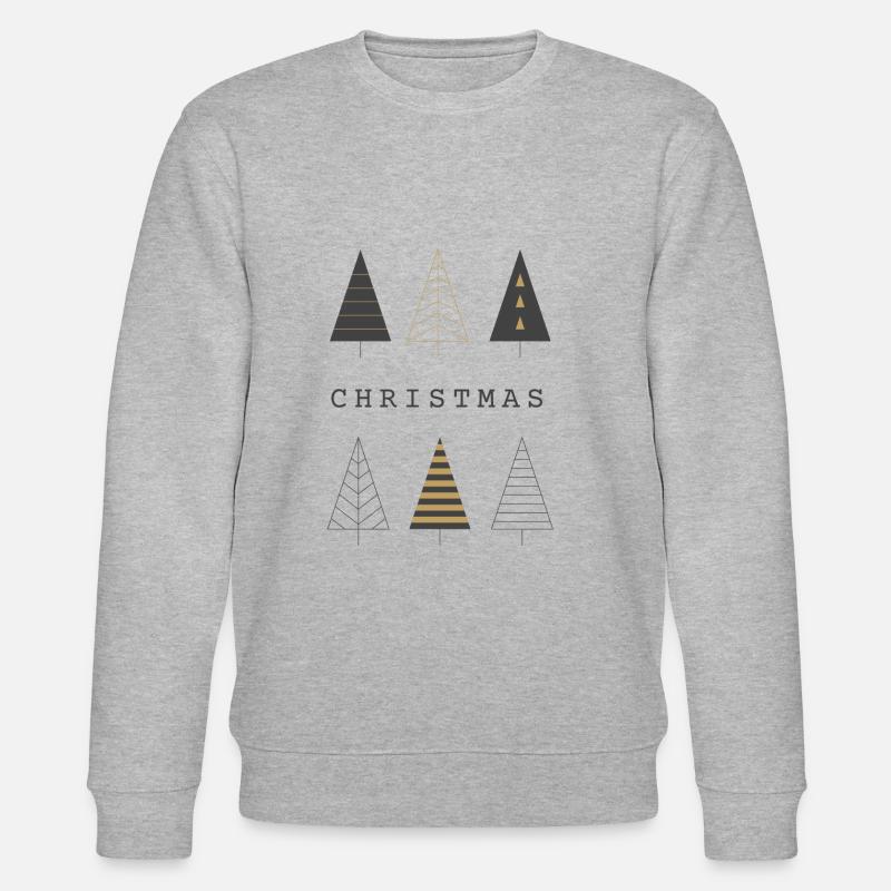 Christmas trees - Stanley/Stella Unisex Bio-Sweatshirt CHANGER  - Grau meliert