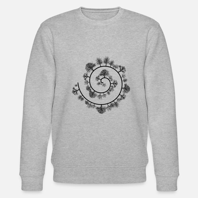 Wald Spirale - Stanley/Stella Unisex Bio-Sweatshirt CHANGER  - Grau meliert
