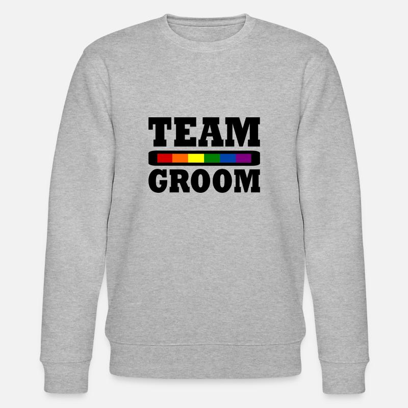 Team groom - Stanley/Stella Unisex Bio-Sweatshirt CHANGER  - Grau meliert