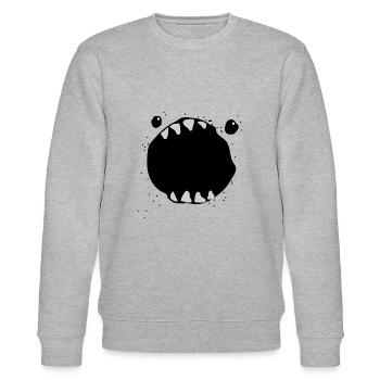 Monster - Stanley/Stella Unisex Bio-Sweatshirt CHANGER  - Grau meliert - Vorne - Nik (191cm) & Marisol (170cm)