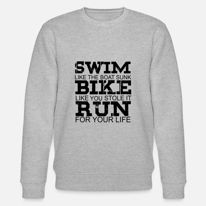 Triathlon - Stanley/Stella Unisex Bio-Sweatshirt CHANGER  - Grau meliert