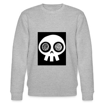 Verwandt mit Skullfunny 2.1: - Stanley/Stella Unisex Bio-Sweatshirt CHANGER  - Grau meliert - Vorne - Nik (191cm) & Marisol (170cm)