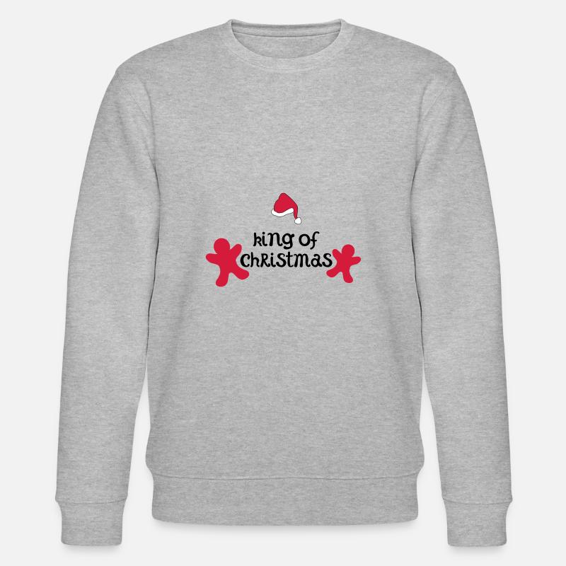 christmas king - Stanley/Stella Unisex Bio-Sweatshirt CHANGER  - Grau meliert