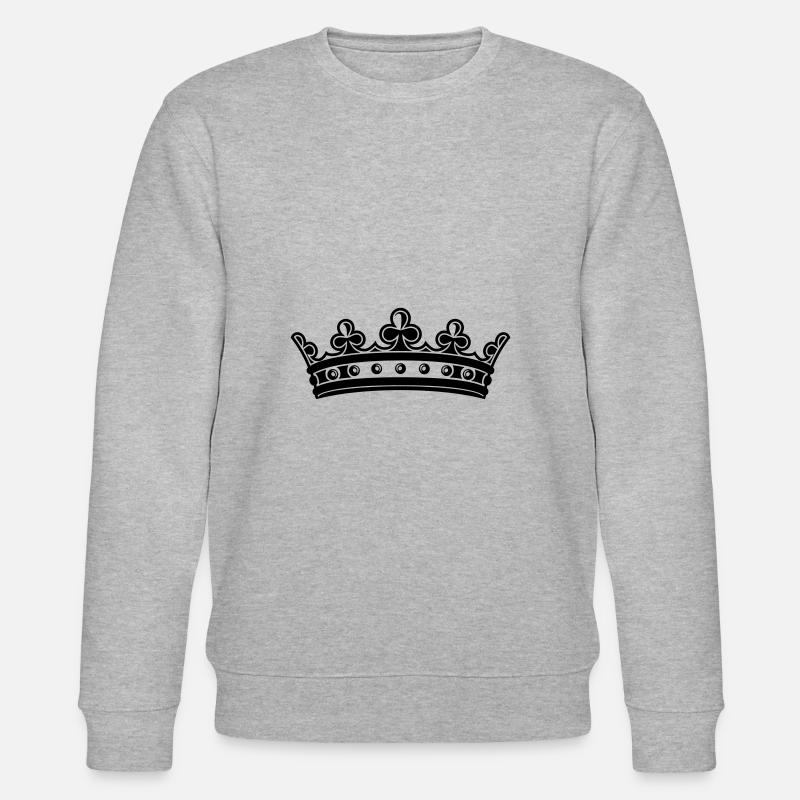Symbole de la couronne - Sweat bio CHANGER Stanley/Stella Unisexe - gris chiné