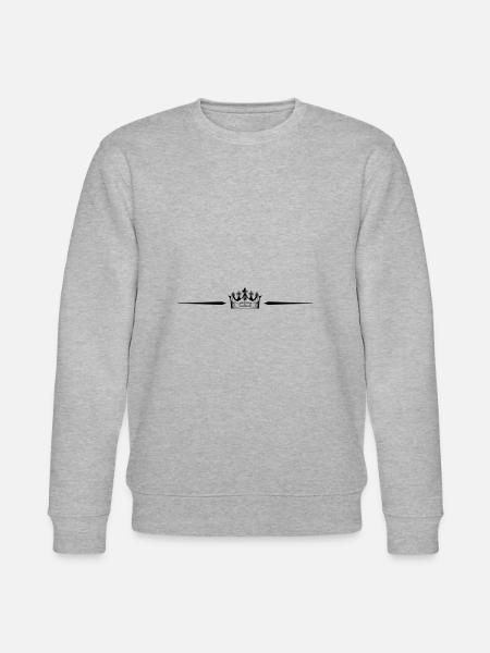 Crown Icon Icon - Stanley/Stella CHANGER Unisex Organic Sweatshirt - heather grey