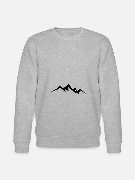 Mountains Mountain Mountains 19 - Stanley/Stella CHANGER Unisex Organic Sweatshirt - heather grey
