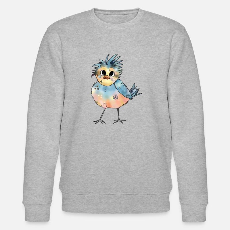 Bunter_Vogel - Stanley/Stella Unisex Bio-Sweatshirt CHANGER  - Grau meliert