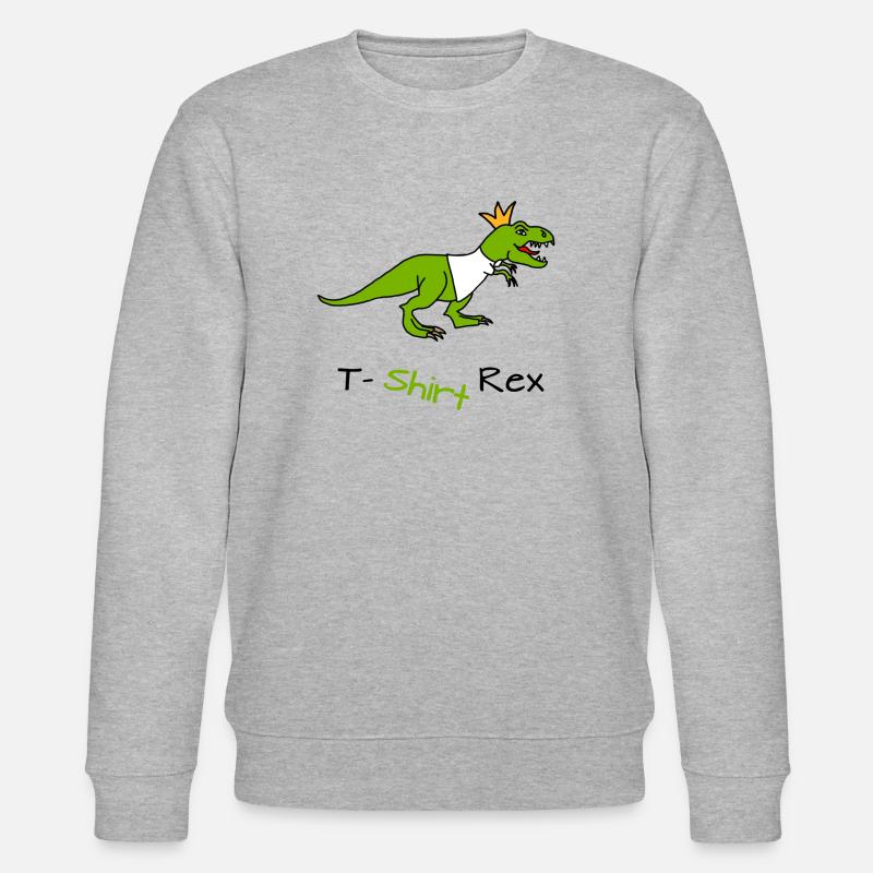T-Shirt Rex - Stanley/Stella Unisex Bio-Sweatshirt CHANGER  - Grau meliert