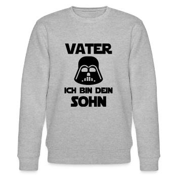 VATER ICH BIN DEIN SOHN - Stanley/Stella Unisex Bio-Sweatshirt CHANGER  - Grau meliert - Vorne - Nik (191cm) & Marisol (170cm)