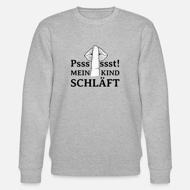 Psssssst - Stanley/Stella Unisex Bio-Sweatshirt CHANGER  - Grau meliert