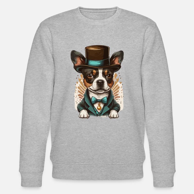 Hunde-Tricks - Stanley/Stella Unisex Bio-Sweatshirt CHANGER  - Grau meliert