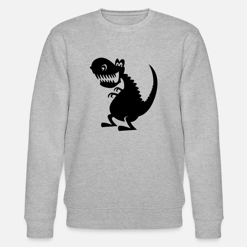 T-rex2 - Stanley/Stella Unisex Bio-Sweatshirt CHANGER  - Grau meliert