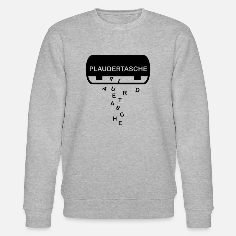 Plaudertasche - Stanley/Stella Unisex Bio-Sweatshirt CHANGER  - Grau meliert