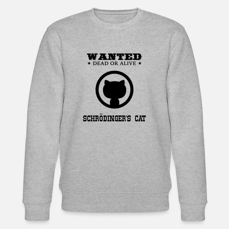 WANTED - Schrödinger's Cat - Stanley/Stella Unisex Bio-Sweatshirt CHANGER  - Grau meliert