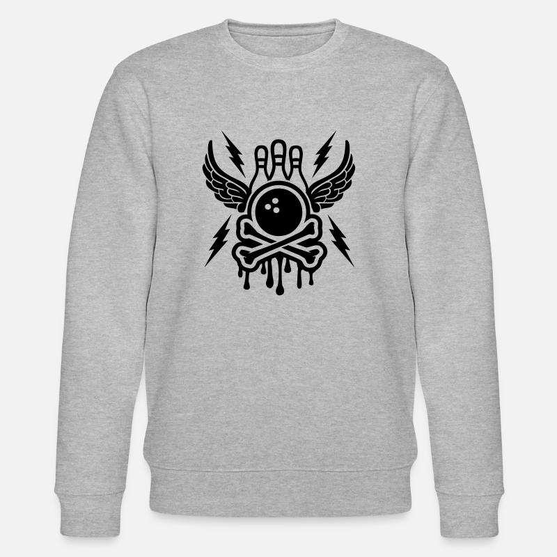 Bowling Bones - Stanley/Stella CHANGER Unisex Organic Sweatshirt - heather grey