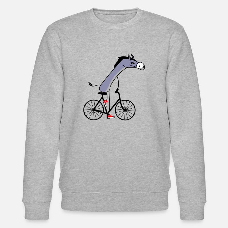 Bicycle donkey - Stanley/Stella CHANGER Unisex Organic Sweatshirt - heather grey