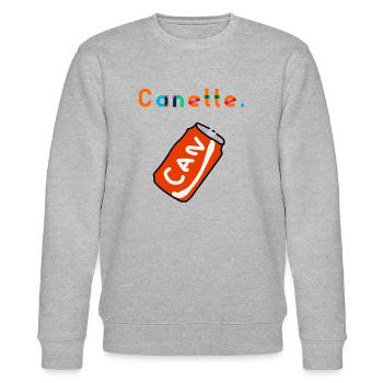 Duckling. - Stanley/Stella CHANGER Unisex Organic Sweatshirt - heather grey - Front - Nik (191cm) & Marisol (170cm)
