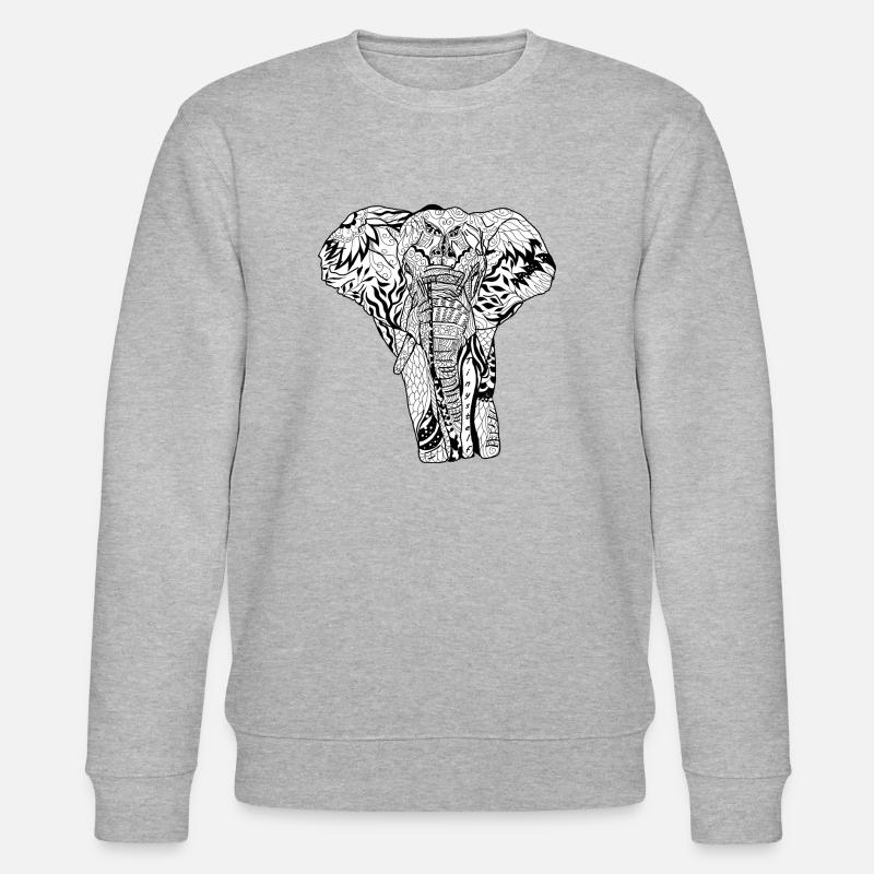 ELEFANT - Stanley/Stella Unisex Bio-Sweatshirt CHANGER  - Grau meliert