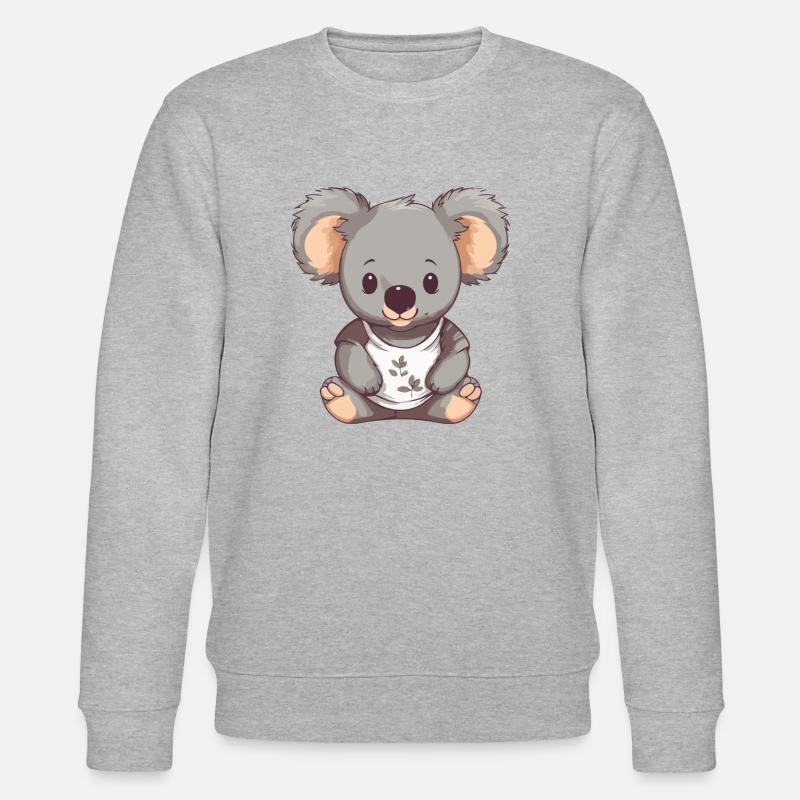 Koala mignon - Sweat bio CHANGER Stanley/Stella Unisexe - gris chiné