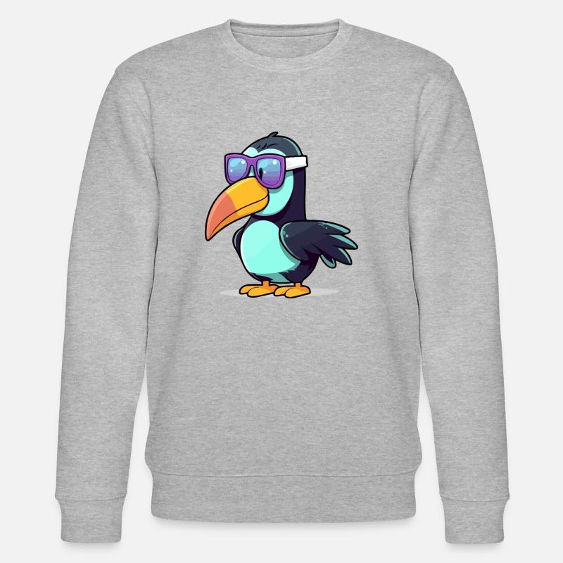 Hob le toucan - Sweat bio CHANGER Stanley/Stella Unisexe - gris chiné