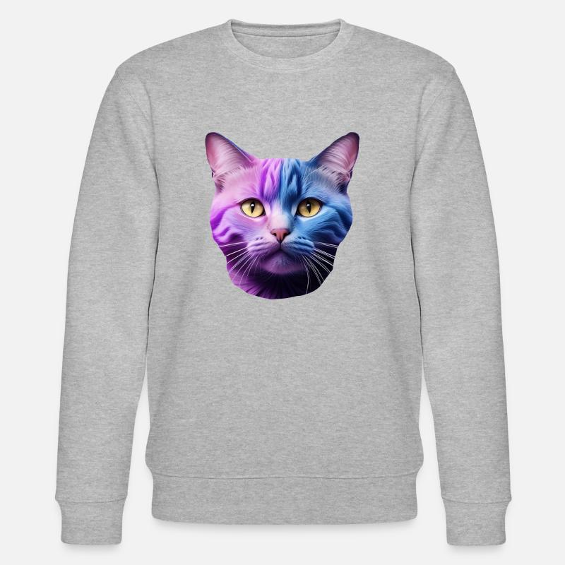 Cat - Stanley/Stella CHANGER Unisex Organic Sweatshirt - heather grey