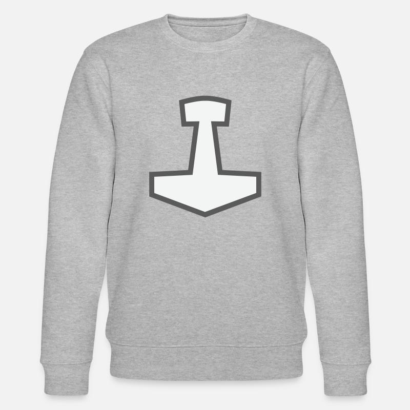 Mjölnir - Stanley/Stella Unisex Bio-Sweatshirt CHANGER  - Grau meliert