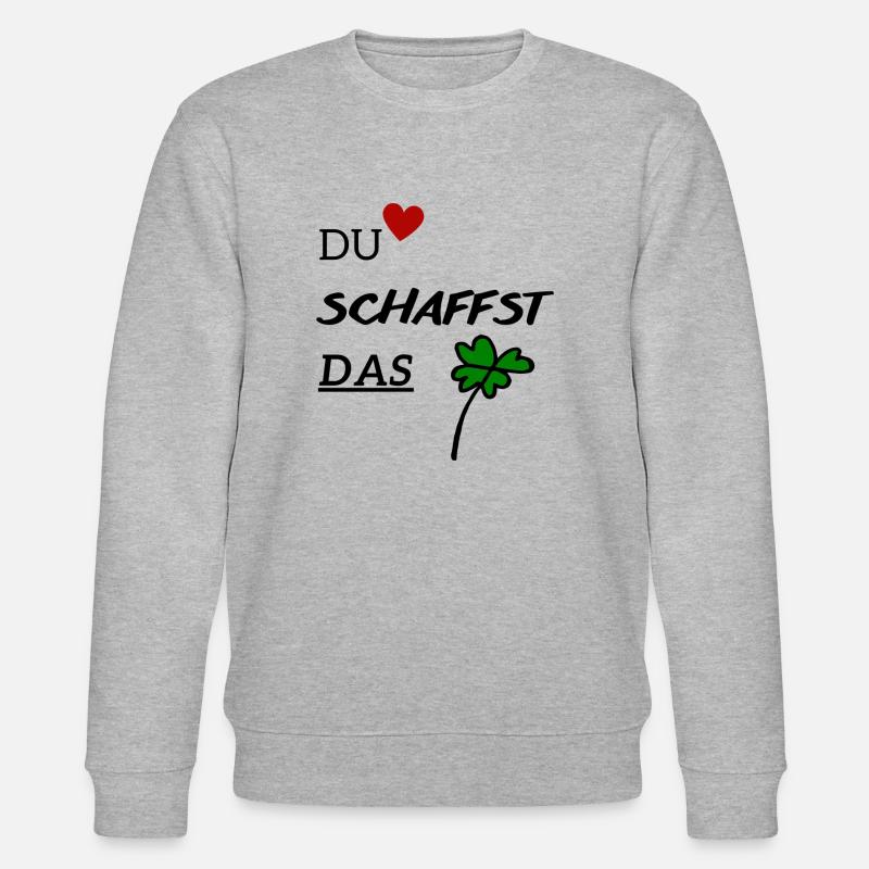 Du schaffst das - Stanley/Stella Unisex Bio-Sweatshirt CHANGER  - Grau meliert