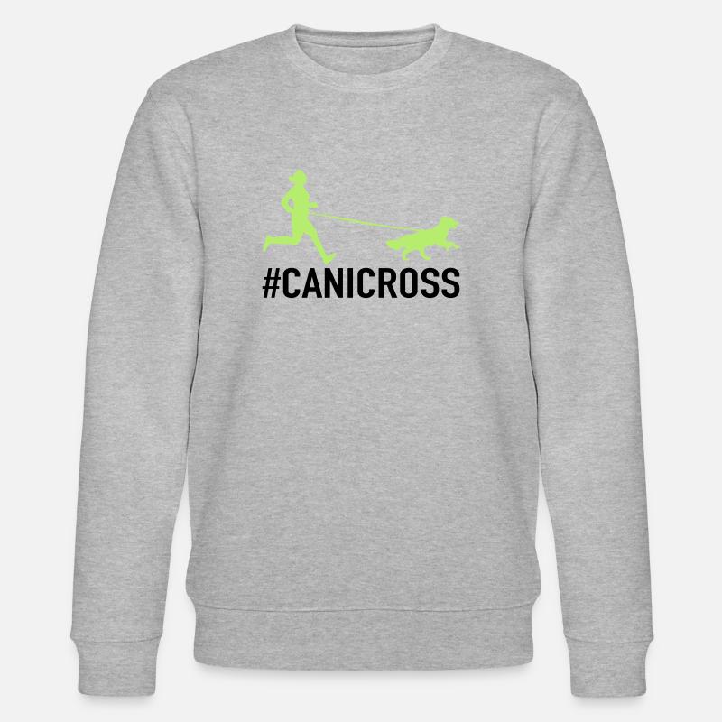 Canicross Runner - Stanley/Stella Unisex Bio-Sweatshirt CHANGER  - Grau meliert