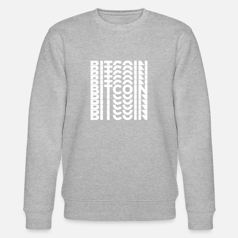 BITCOIN - Stanley/Stella Unisex Bio-Sweatshirt CHANGER  - Grau meliert