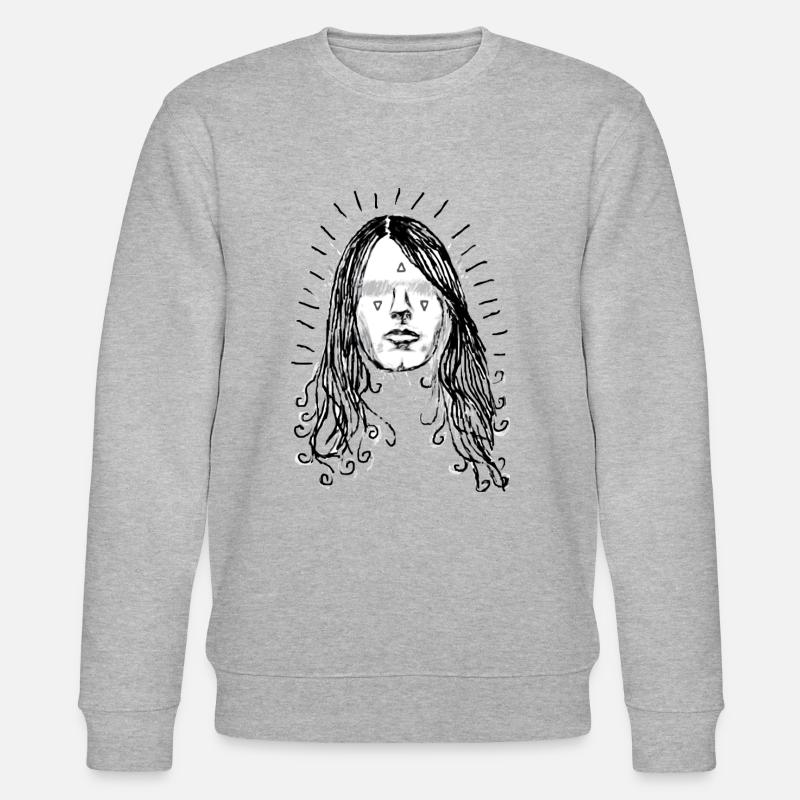 Psychedelic Rocker - Stanley/Stella CHANGER Unisex Organic Sweatshirt - heather grey
