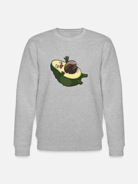 Avocado Alien Aliens Funny Ufo Cinema Movie Gift - Stanley/Stella CHANGER Unisex Organic Sweatshirt - heather grey