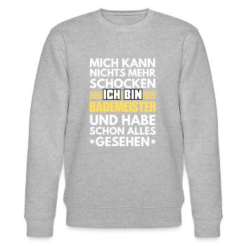 Non-shockable lifeguard - Stanley/Stella CHANGER Unisex Organic Sweatshirt - heather grey - Front - Nik (191cm) & Marisol (170cm)