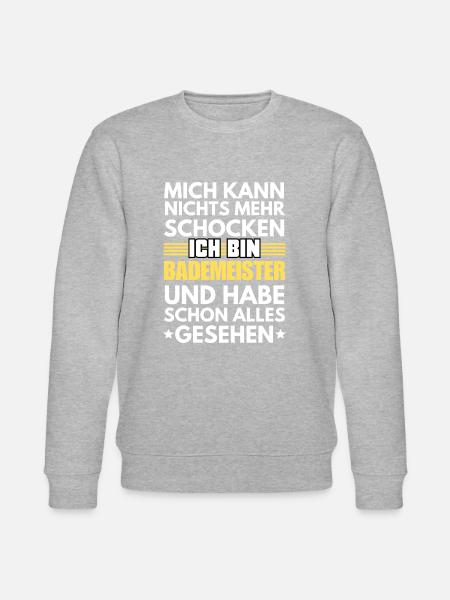 Nicht schockbarer Bademeister - Stanley/Stella Unisex Bio-Sweatshirt CHANGER - Grau meliert