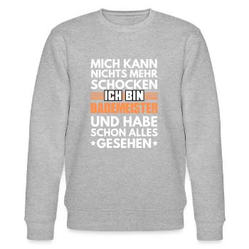 Non-shockable lifeguard - Stanley/Stella CHANGER Unisex Organic Sweatshirt - heather grey - Front - Nik (191cm) & Marisol (170cm)