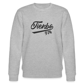 Tienbo Reunion - Reunion Island 974 - Stanley/Stella Unisex Bio-Sweatshirt CHANGER  - Grau meliert - Vorne - Nik (191cm) & Marisol (170cm)