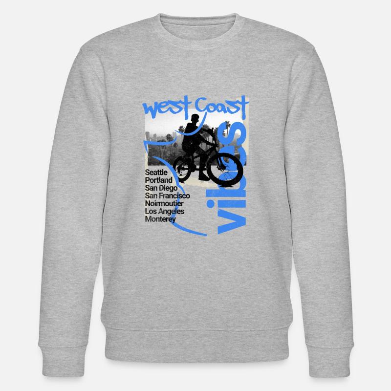 West Coast Vibes Noirmoutier - Sweat bio CHANGER Stanley/Stella Unisexe - gris chiné