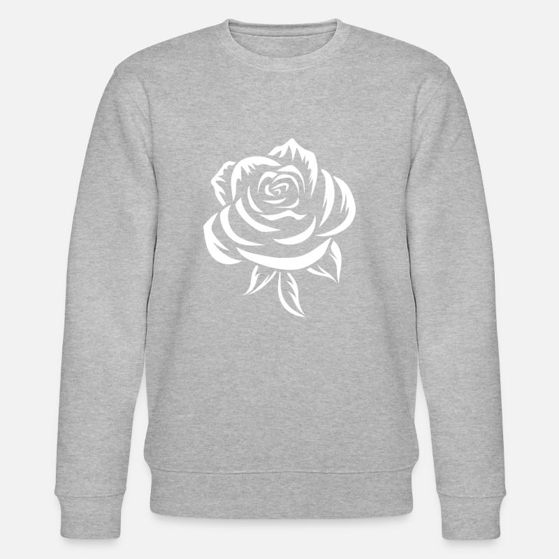 White Rose - Stanley/Stella CHANGER Unisex Organic Sweatshirt - heather grey