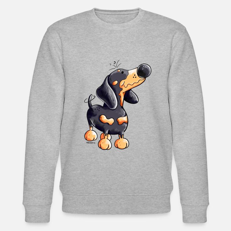 Drôle Dachshund - Sweat bio CHANGER Stanley/Stella Unisexe - gris chiné