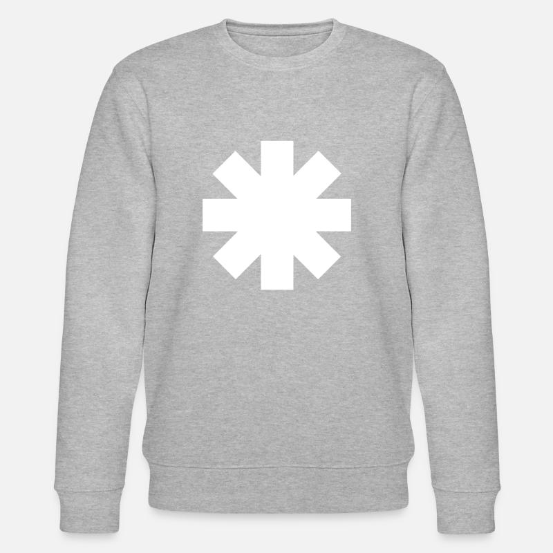 astérisque blanc rhcp - Sweat bio CHANGER Stanley/Stella Unisexe - gris chiné