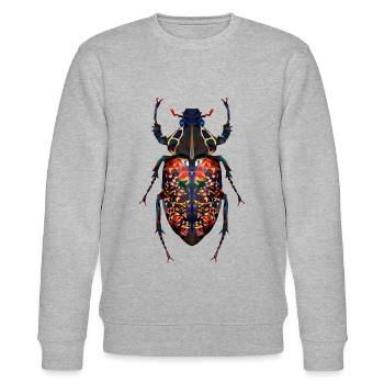 Beetle - Inca clathratus - Stanley/Stella CHANGER Unisex Organic Sweatshirt - heather grey - Front - Nik (191cm) & Marisol (170cm)