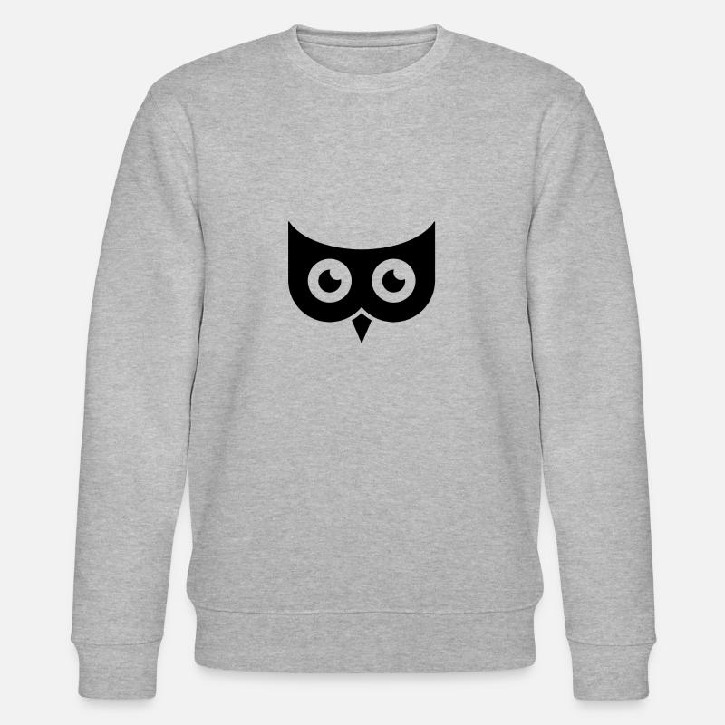 Eulen Uhu - Stanley/Stella Unisex Bio-Sweatshirt CHANGER  - Grau meliert