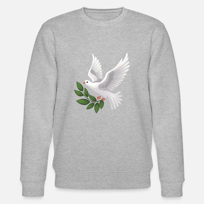 Friedenstaube mit Olivenzweig - FriedensStatement - Stanley/Stella Unisex Bio-Sweatshirt CHANGER - undefined