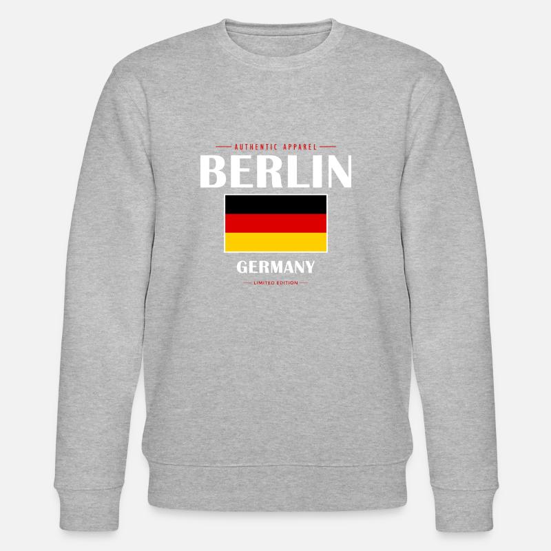Berlin - Stanley/Stella Unisex Bio-Sweatshirt CHANGER - Grau meliert