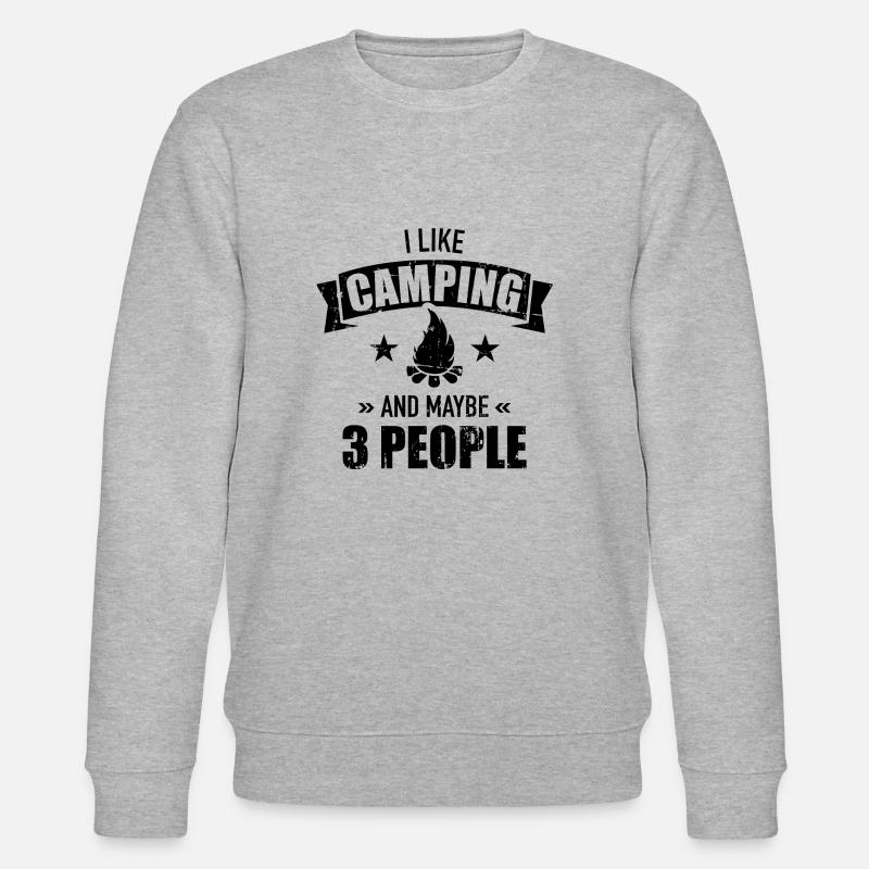 Camping - Stanley/Stella Unisex Bio-Sweatshirt CHANGER  - Grau meliert