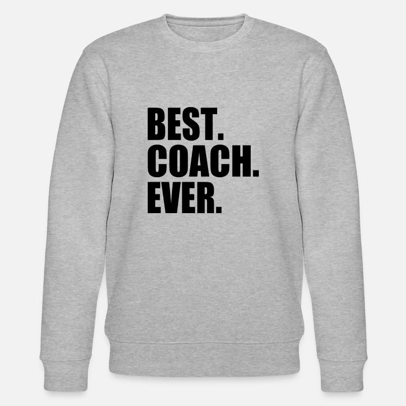 Best coach ever - Stanley/Stella Unisex Bio-Sweatshirt CHANGER  - Grau meliert